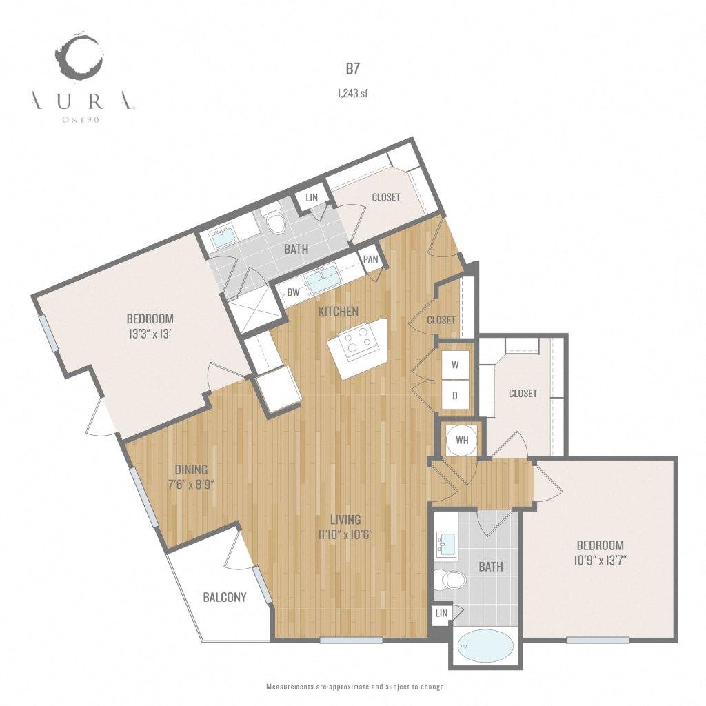 Aura One90 Apartments B7 Floor Plan Aura One90 Apartments B7 Floor Plan
